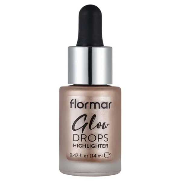 Flormar Glow Drops Mineral İçeren 001 Moon Glow Likit Highlighter - Görsel 6