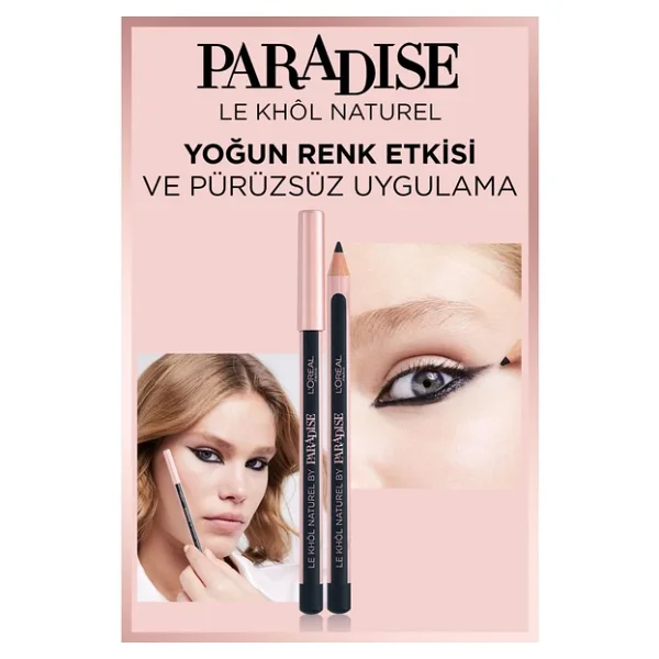 L'oreal Paris Paradise Le Khol Göz Kalemi 101 Midnight Black - Görsel 2