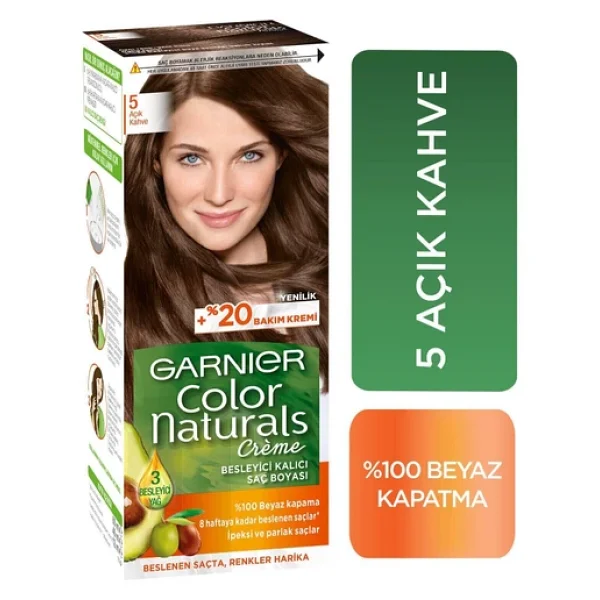 Garnier Color Naturals 5 Açık Kahve Saç Boyası - Görsel 5