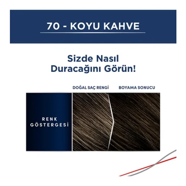 Men Perfect Schwarzkopf Men Perfect Saç Boyası 70- Koyu Kahve-Kolay Ve Hızlı Beyaz Kapama - 3 Adet - Görsel 2