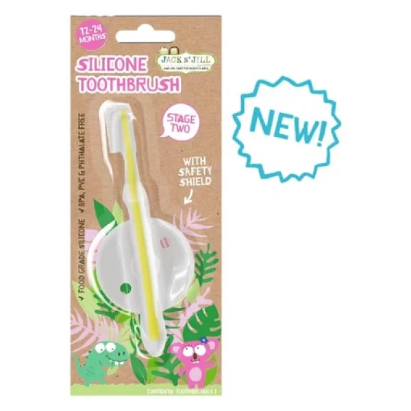 Jack N Jill Diş Fırçalama Seti (Silikon Diş Fırçası + Çilek Aromalı Macun 50g) - Görsel 6