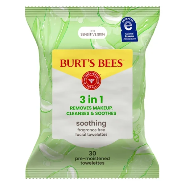Burt's Bees Soothing Aloe Vera Hassas 30'lu Makyaj Temizleme Mendili - Görsel 10