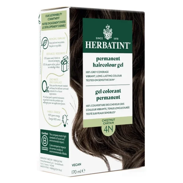Herbatint Kalıcı Bitkisel 4n Chatain Saç Boyası - Görsel 8