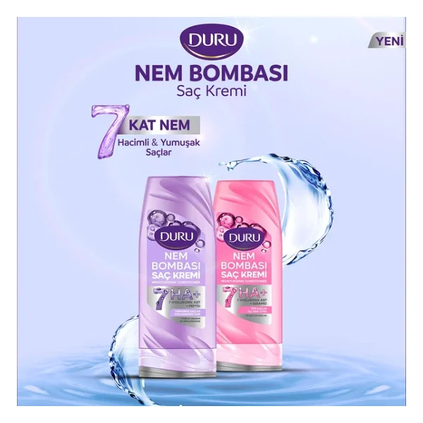 Duru Nem Bombası Yoğun Onarım & Nemlendirme 385 Ml Saç Kremi - Görsel 7