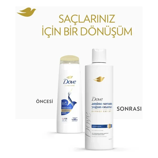 Dove Amino Serum Yoğun Onarıcı 375 ml Şampuan - Görsel 10