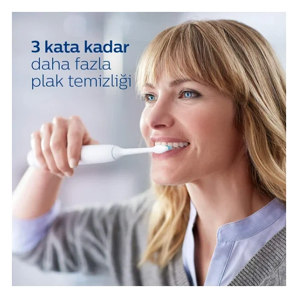 Philips Sonicare Optimal Plaque Defence - Sonic Şarjlı Diş Fırçası 2'li Yedek Başlık - Beyaz - Görsel 5