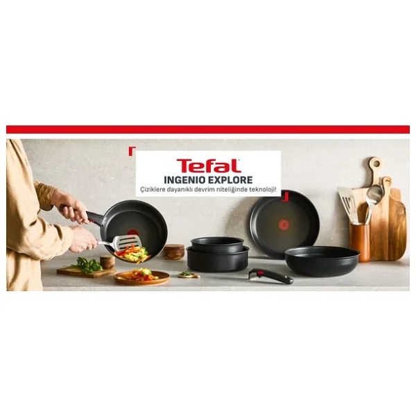 Tefal Ingenio Explore Fusion Core 9x 10 Parça Büyük Tava Ve Tencere Seti - Görsel 4