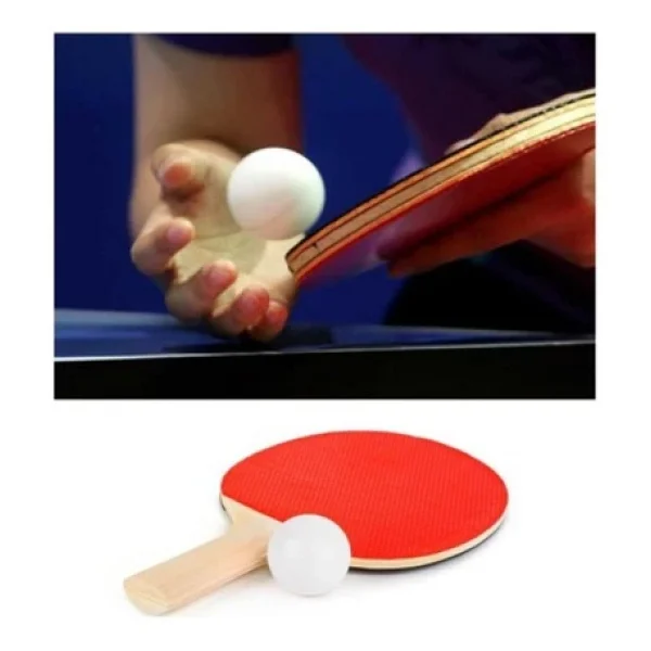 Duffa Masa Tenisi Raket Seti - 2 Adet Ping Pong Raketi Ve 3 Adet Top, Yüksek Kontrollü Eğlence Ve Antrenman Masa Tenisi Seti - Görsel 6
