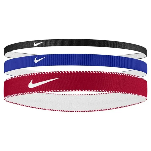 Nike Erkek Flex Classic Mix Kafa Bandı, Siyah/Beyaz/Siyah, Tek Beden - Görsel 5