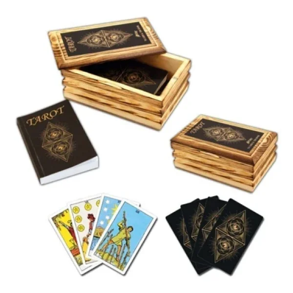 Star Ahşap Kutulu Tarot Kartları - Görsel 3