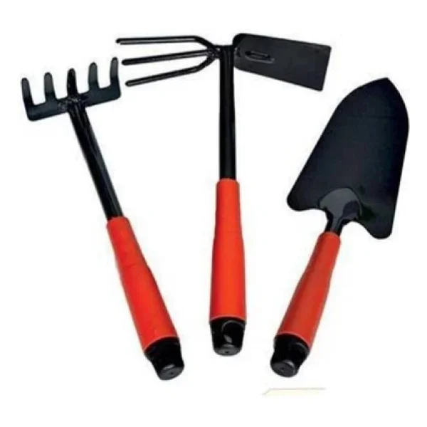 Mobee Chermik 3 Parça Hobi Bahçe Seti Tırmık Kürek Bahçıvan Seti Özs-9575 1410 - Görsel 2