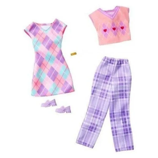 Barbie'nin Kıyafet Koleksiyonu 2'li Paket Hyv06 - Görsel 3