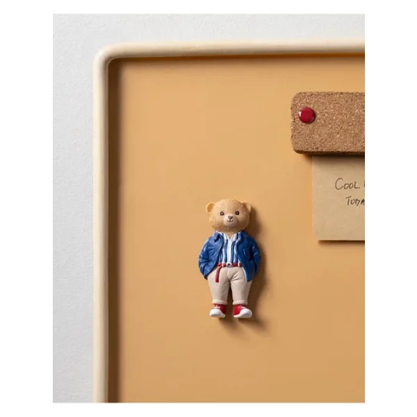 Madame Coco Simon Bear Magnet - Lacivert/Bej - 4x8 Cm - Görsel 9