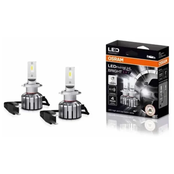Osram H7 LED Xenon Kit %300 Fazla Işık 4 Yıl Garantili 12v (2 Adet Far İçin) - Görsel 4