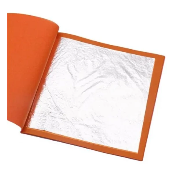Rich İmitasyon Yaprak Varak 25 Adet 16x16cm Gümüş - Görsel 3