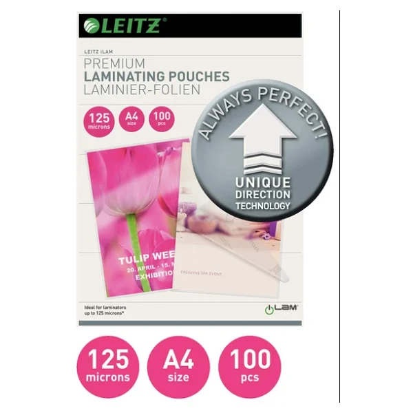 Leitz L-7481 A4 125 Micron 100'lü Laminasyon Filmi - Görsel 5