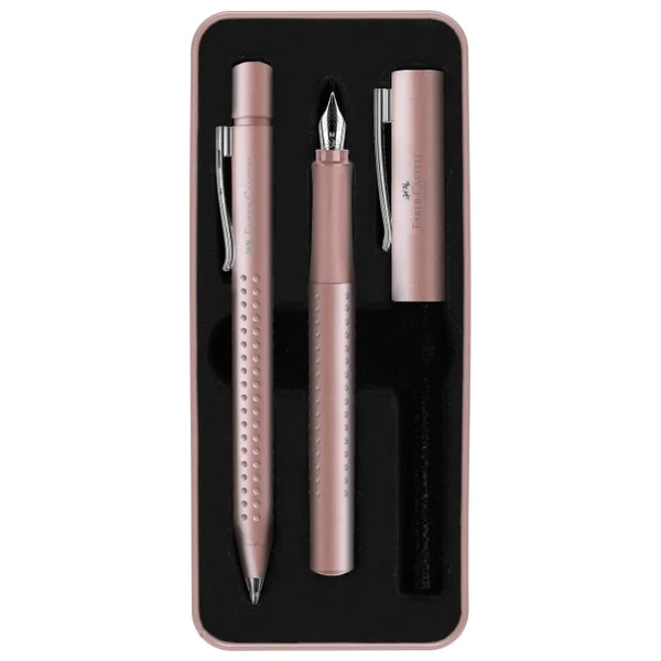 Faber-Castell Grip 2011 Xb Tükenmez Kalem Ve M Uçlu Dolma Kalem Kutulu Hediye Seti - Görsel 5