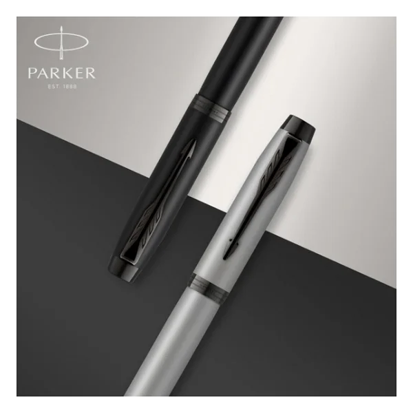 Parker Im Doldurucu Krom Süslemeli Paslanmaz Çelik Orta Uçlu Ve Mavi Mürekkepli Dolma Kalem Hediye Kutusu - Görsel 5