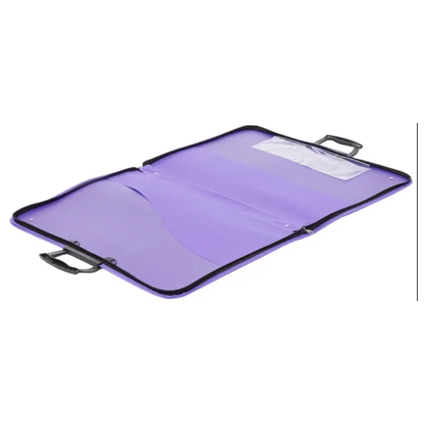Faber-Castell Proje Çantası Mor, 38x55 Cm, Askılı Taşıma, Kalemlikli, Sert Kapaklı, El Yormayan Ergonomik Kulp - Görsel 4