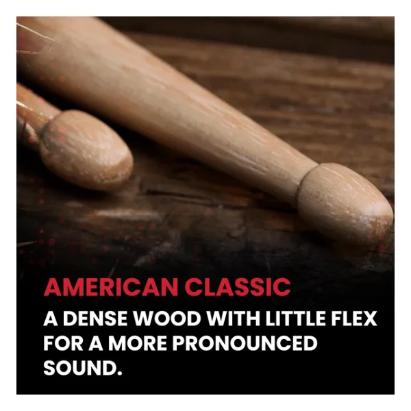 Vic Firth Baget (Çift) 5a Wood, Hıckory, 0.565"X16" Medıum - Görsel 7
