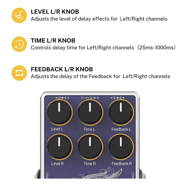 Donner Versatility Delay Pedal Time Efekt Pedalı - Görsel 9