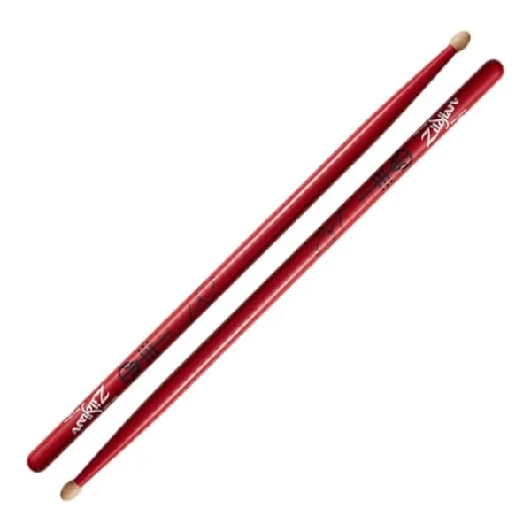 Zildjian Artist Serisi Hickory Drumsticks - Josh Dun - Wood Tip - Kırmızı - Görsel 2