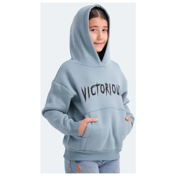 Slazenger Lexus Kapüşonlu Mavi Çocuk Sweatshirt - Görsel 4