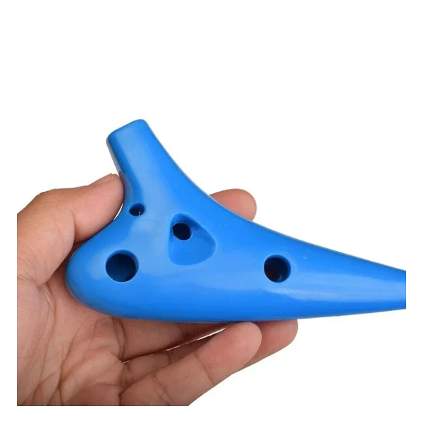 Valkyrie Ocarina 12 Delik Ocarina Alto C Ocarina Flüt Ocarina Sualtı Müzik Nefesli Enstrüman Pembe - Görsel 4
