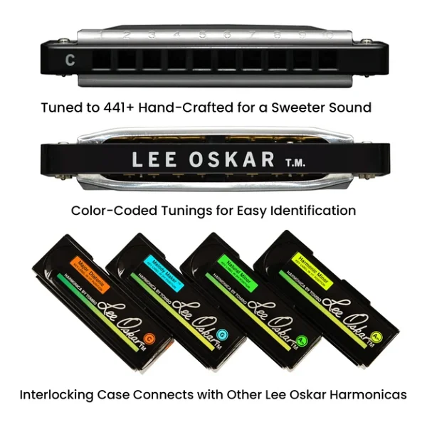 Lee Oskar 797053 Harmonic Minor C-Moll Mundharmonika - Görsel 4