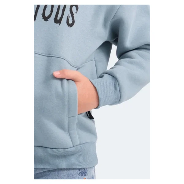 Slazenger Lexus Kapüşonlu Mavi Çocuk Sweatshirt - Görsel 3