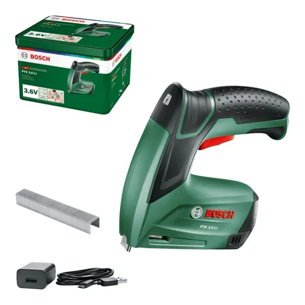 Bosch Home And Garden Akülü Zımba Veya Çivi Çakma Tabancası (Entegre Akü, 3.6 Volt, 30 Darbe/Dak, Metal Kutuda) - Görsel 4