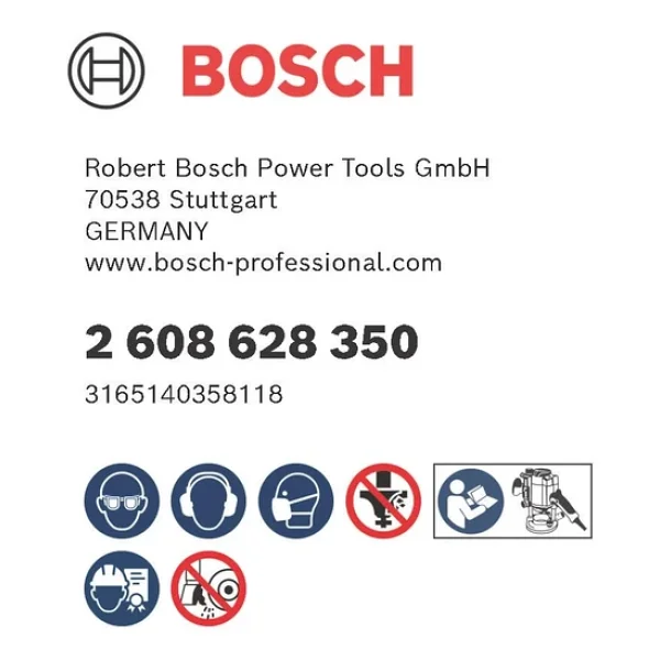 Bosch 2 608 628 Aksesuarı 350 Falzfraeser 8 Mm, B 9,5 Mm, L 12,7 Mm, G 54 Mm - Görsel 7