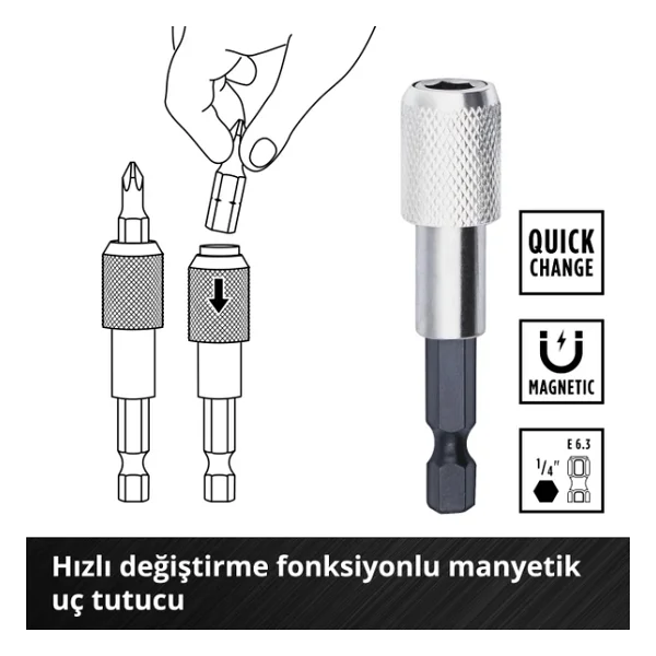 Einhell L-Case 40 Parça Delici Ve Vidalama Uç Seti - Görsel 8