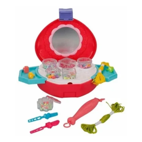 Pretty Pinky Hobi Boncuk Yapimi Kulplu Çanta - Görsel 3