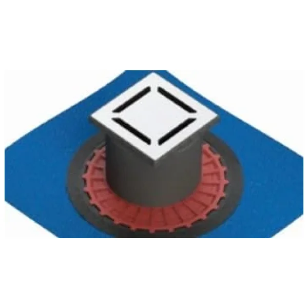 Vitra V-Flow Kare 5607270 Duş Kanalı, Yandan Çıkışlı, 15x15 Cm, Parlak Krom - Görsel 2