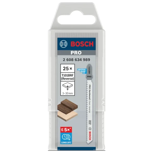 Bosch Professional 25 X Stichsageblatt T 101 Brf Clean For Hard Wood (Für Hartes Holz, Gerader Schnitt, Zubehör Stichsage) - Görsel 4