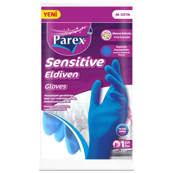 Parex Sensitive Orta Boy Temizlik Eldiveni - Görsel 4