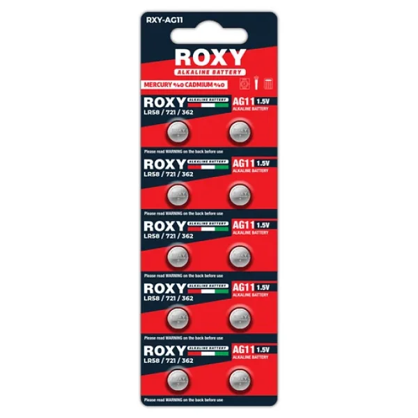 Roxy Ag11 Lr58 1.5v 10'lu Alkalin Düğme Pil - Görsel 5