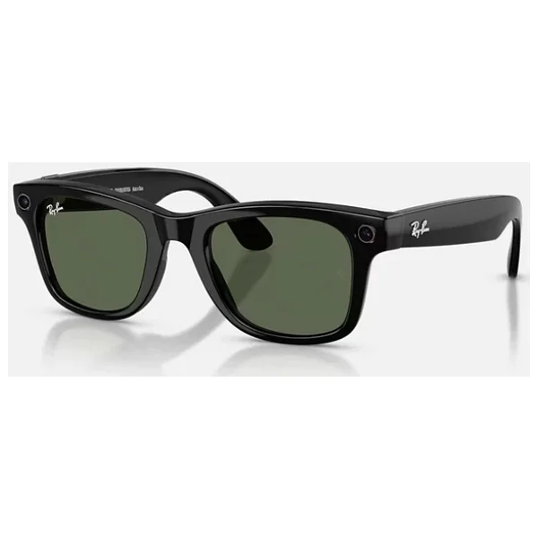 Ray-Ban Meta Wayfarer Gen 2 Rw4012 50 Beden 601/7150 Parlak Siyah - G15 Yeşil - Görsel 3