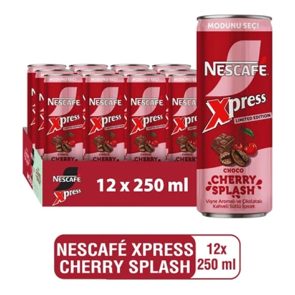 Nescafe Xpress Choco Cherry 12x250 Ml - Görsel 5