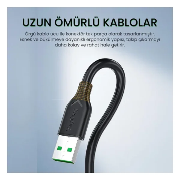 Veggieg V-U207 5 M USB 2.0 Yazıcı Kablosu - Görsel 6