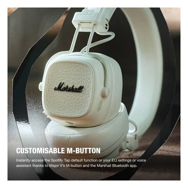 Marshall Major V Krem Kulak Üstü Bluetooth Kulaklık - Görsel 7