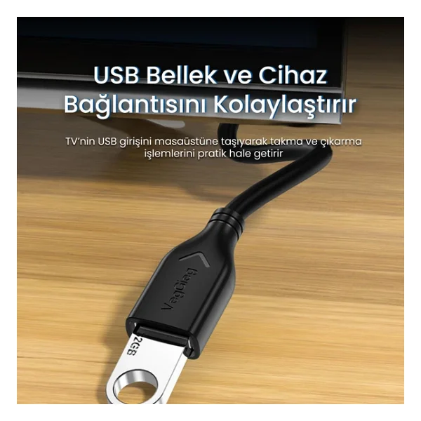 Veggieg U107 5 M USB 2.0 Uzatma Kablosu - Görsel 7