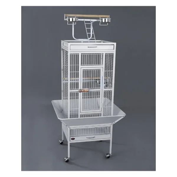 Dayang Papağan Kafes Ayaklı 45.7x45.7x156cm Beyaz, 600-A10w - Görsel 3