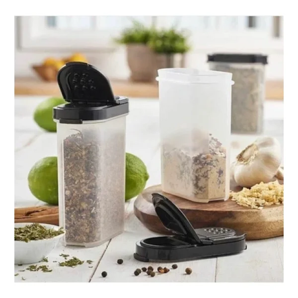 Tupperware Büyük Baharatçık 2'li Siyah Kapak - Görsel 5