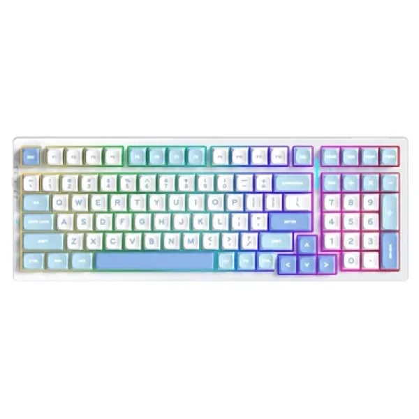 Mchose G98 Mc-G98-2 Mavi RGB %98 Hyacinth Switch Kablolu/Kablosuz Mekanik Oyuncu Klavyesi - Görsel 3