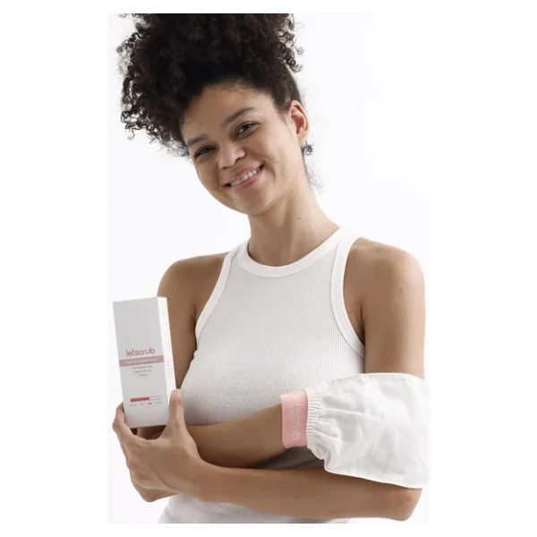 Let'scrub Ekru Banyo Duş Kesesi Peeling Eldiveni %100 Floş İpek Unisex - Görsel 4
