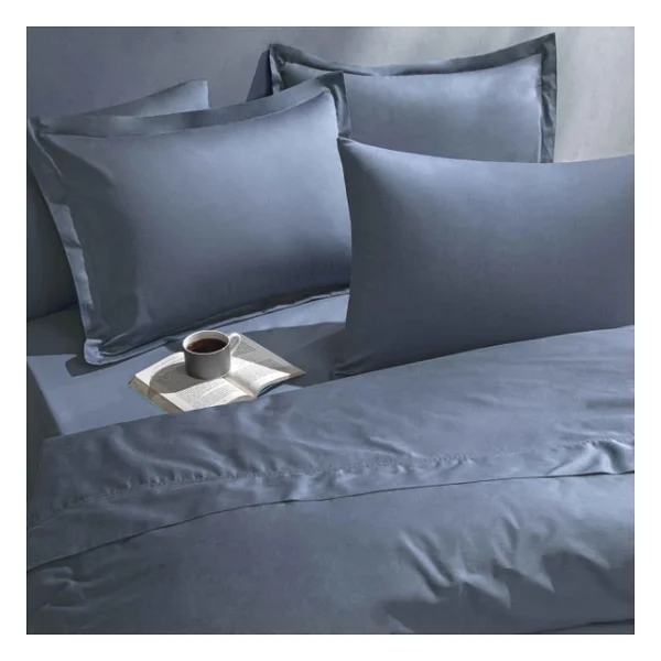 Linens Mix&Match Indigo Pamuk Saten Tek Kişilik Lastikli Çarşaf - Görsel 2