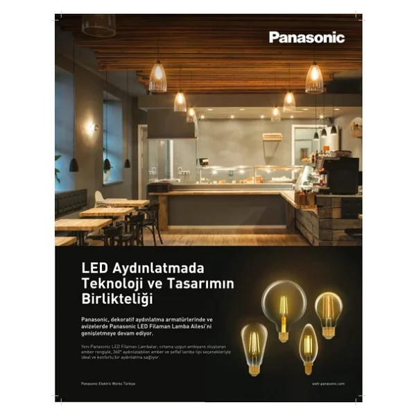 Panasonic Beyaz Sarı Işık 4 W E27 Rustik LED Ampul - Görsel 3