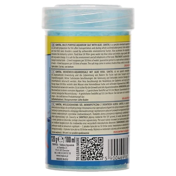 Tropical Sanital +Alovera 100ml Akvaryum Tuzu - Görsel 2
